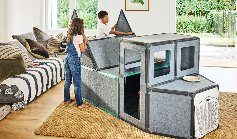The Rectangles Add-On Pack by Superspace in the Pine Color Variant