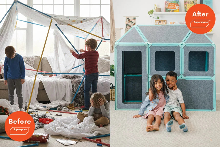 Superspace has evolved fort building for kids
