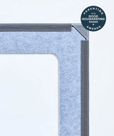 color:Charcoal | Neighborhood Bundle in Charcoal, close-up of the giant magnetic tile corner with the Good Housekeeping Parenting Awards badge