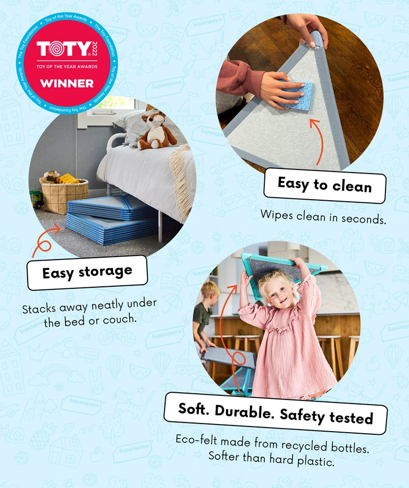 color:shared | Easy to clean, easy to store, and softer than hard plastic