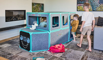 The Rectangles Add-On Pack by Superspace in the Turquoise Color Variant